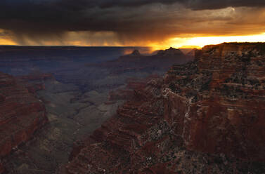 Thunderstorms over south rim, from Cape Royal, north rim, Grand Canyon, Grand Canyon National Park, UNESCO World Heritage Site, Arizona, United States of America, North America - RHPLF24989