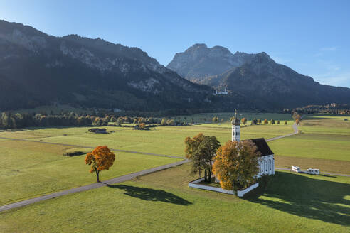 Pilgrim's Church of St. Coloman, Schwangau, Allgau, Swabia, Bavaria, Germany, Europe - RHPLF25108