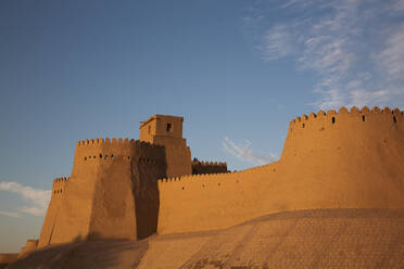 Fortress Wall, Ichon Qala (Itchan Kala), UNESCO World Heritage Site, Khiva, Uzbekistan, Central Asia, Asia - RHPLF25185