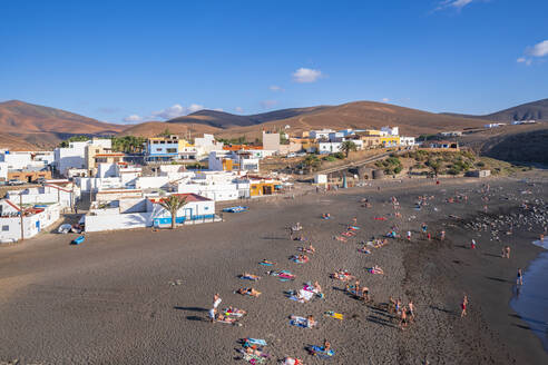 View of Playa de Ajuy from Mirador Playa de Ajuy, Ajuy, Fuerteventura, Canary Islands, Spain, Atlantic, Europe - RHPLF25403