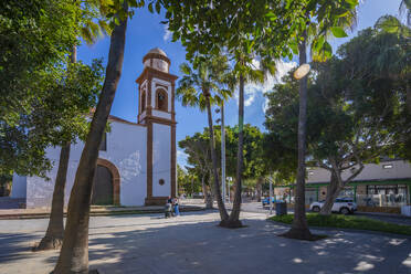 View of Iglesia de Nuestra Senora de Antigua Church, Antigua, Fuerteventura, Canary Islands, Spain, Atlantic, Europe - RHPLF25420