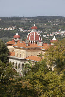 Monserrate Palace set in the botanical park, UNESCO World Heritage Site, Sintra, Lisbon Region, Portugal, Europe - RHPLF25525