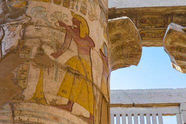 Pillars of the Great Hypostyle Hall at Karnak Temple, Luxor, Thebes, UNESCO World Heritage Site, Egypt, North Africa, Africa - RHPLF25596