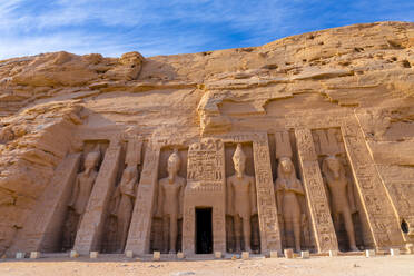 The Small Temple of Hathor and Nefertari, Abu Simbel, Abu Simbel, UNESCO World Heritage Site, Egypt, North Africa, Africa - RHPLF25611