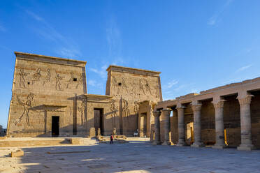 The Temple of Isis at the Philae Temple Complex, UNESCO World Heritage Site, Agilkia Island, Aswan, Egypt, North Africa, Africa - RHPLF25834