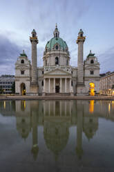 Karlskirche church, Karlsplatz, Vienna, Austria, Europe - RHPLF25954