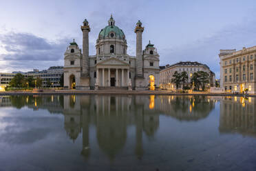 Karlskirche church, Karlsplatz, Vienna, Austria, Europe - RHPLF25955