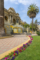 Neoclassical Neptune Fountain at Santa Lucia Hill, Santiago, Santiago Metropolitan Region, Chile, South America - RHPLF25967