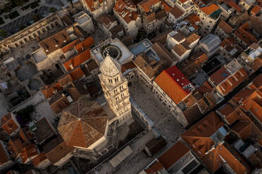 Aerial view of Diocletian's palace in Split, Croatia. - AAEF18387