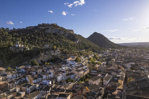 Aerial view of Xativa, Valencia, Spain. - AAEF18800