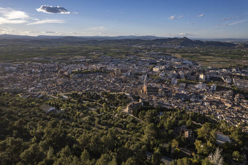 Aerial view of Xativa, Valencia, Spain. - AAEF18804