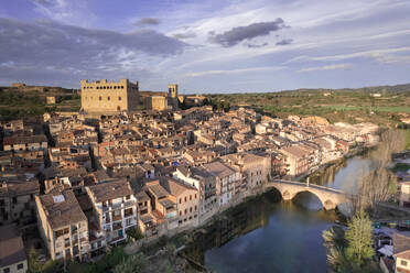 Aerial view of Valderrobres, Teruel, Spain. - AAEF18822