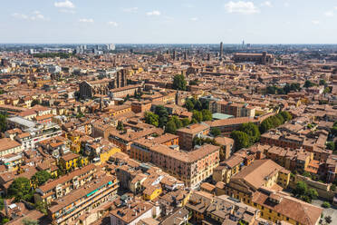 Aerial view of Bologna downtown, Emilia Romagna, Italy. - AAEF19153