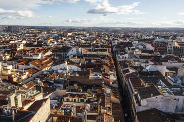Aerial view of Madrid downtown in Spain. - AAEF19160