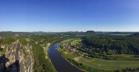 Landschaftliche Ansicht der Sächsischen Schweiz, Deutschland - JTF02355