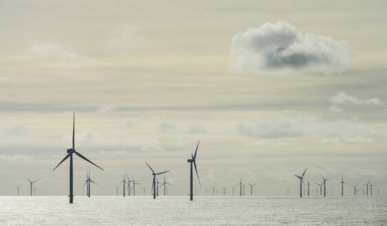 Clouds over Greater Gabbard offshore wind farm, UK - ISF26264