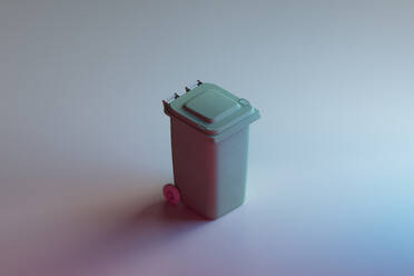 3D render of wheeled garbage can - GCAF00356