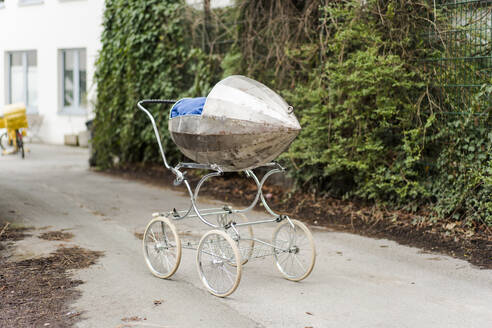 Abandoned baby stroller on road - JOSEF19921