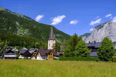 Austria, Styria, Altaussee, Mountain village in Salzkammergut - LBF03826