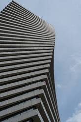 From below of famous twin towers in Vake, downtown of Tbilisi city in Georgia - ADSF45250