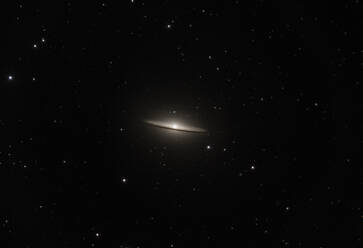 View of Sombrero Galaxy surrounded by darkness - ZCF01158