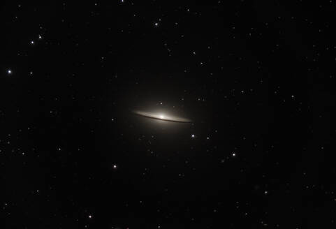 View of Sombrero Galaxy surrounded by darkness - ZCF01158