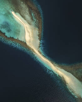 Luftaufnahme der Hithi Sandbank auf dem Atoll, Malediven. - AAEF19392