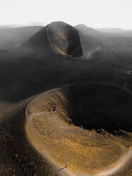 Aerial view of Silvestri craters on the southern side of Mount Etna, Sicily. - AAEF19529