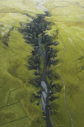 Aerial view of the Fjardarargljufur canyon, Iceland. - AAEF19822