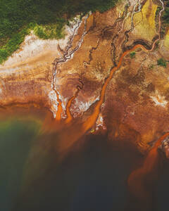 Luftaufnahme der Kupfermine von Minas de Rio Tinto bei Sevilla, Andalusien, Spanien. - AAEF19958