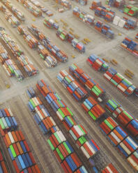 Aerial view of the Port of Long Beach, California, United States. - AAEF20023