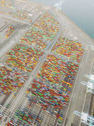 Aerial view of the Port of Long Beach, California, United States. - AAEF20026