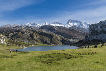 Covadonga lake, Picos de Europa National Park, Asturias, Spain, Europe - RHPLF26123