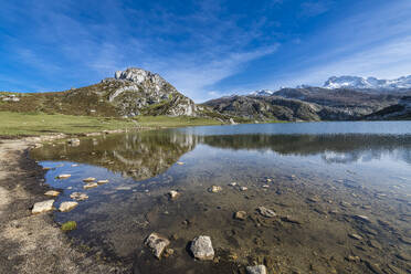 Covadonga lake, Picos de Europa National Park, Asturias, Spain, Europe - RHPLF26126