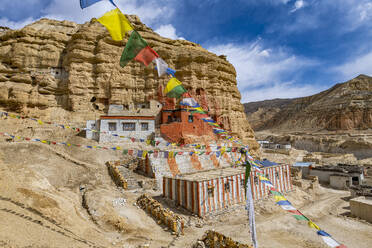 Garphu Monastery, Garphu, Kingdom of Mustang, Himalayas, Nepal, Asia - RHPLF26170