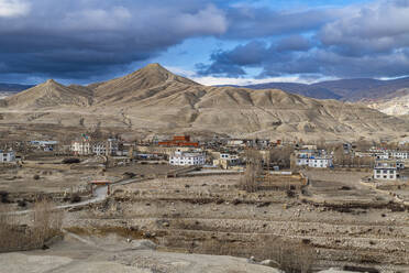 Das ummauerte Dorf Lo Manthang, Königreich Mustang, Himalaya, Nepal, Asien - RHPLF26176