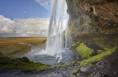 Seljalandsfoss Falls, near the town of Vik, in southern Iceland, Polar Regions - RHPLF26222