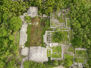 Aerial view of the ancient city of Xcambo at Dzemul, Yucatan, Mexico. - AAEF20576