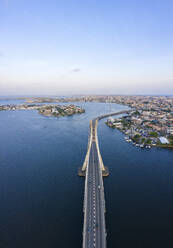 Panoramic view of Lagos Lekki Ikoyi link bridge showing parts of Lekki, Ikoyi and Banana Island, Nigeria. - AAEF20735
