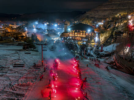 Aerial view of Kfardebian. Kfardebian, Lebanon - AAEF20870