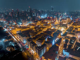 Aerial view of Beirut at night. Beirut Lebanon - AAEF20887