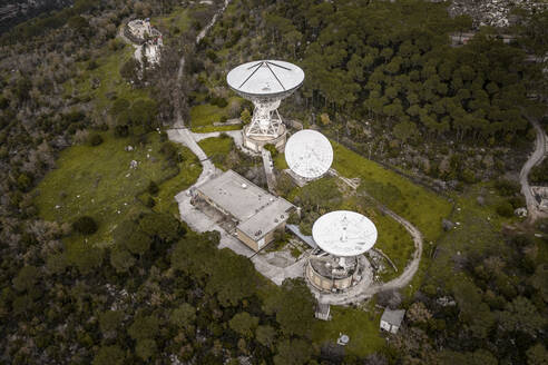 Aerial view of a abandoned satellite station. Aarbaniyeh, Mount Lebanon - AAEF20935