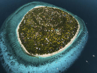 Aerial view of Balicasag Island, Bohol, Philippines. - AAEF20953