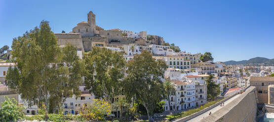 View of Dalt Vila and Cathedral, UNESCO World Heritage Site, Ibiza Town, Eivissa, Balearic Islands, Spain, Mediterranean, Europe - RHPLF26360