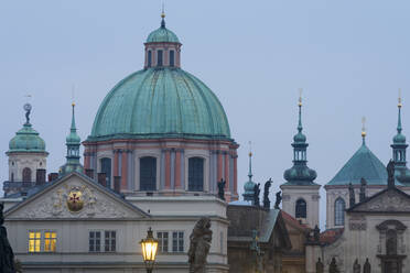 Dome of Church of Saint Francis of Assisi, Prague, Bohemia, Czech Republic (Czechia), Europe - RHPLF26467