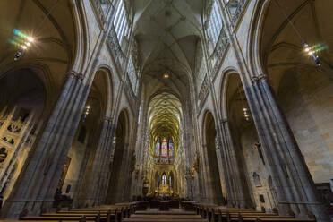 Interior of St. Vitus Cathedral, Prague, Bohemia, Czech Republic (Czechia), Europe - RHPLF26468