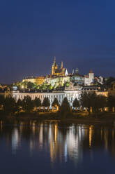 Prague Castle at night, UNESCO World Heritage Site, Prague, Bohemia, Czech Republic (Czechia), Europe - RHPLF26471