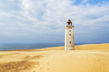 Rubjerg Knude lighthouse surrounded by sand dunes, Jutland, Denmark, Europe - RHPLF26520