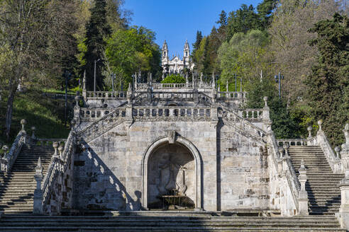 Sanctuary of Nossa Senhora dos Remedios, Lamego, Douro River, Portugal, Europe - RHPLF26539