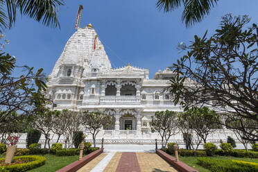 Marble built Dharamshala Manilaxmi Tirth Jain temple, Gujarat, India, Asia - RHPLF26649